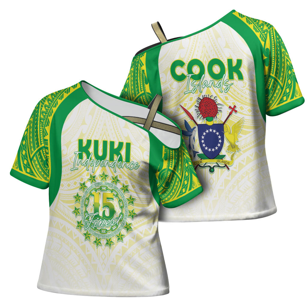 Kuki Independence 2026 Cross Shoulder Shirt Cook Islands 15 Finest White Version