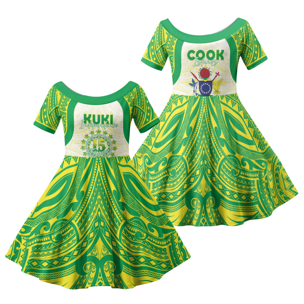 Kuki Independence 2026 Family Matching Summer Maxi Dress and Hawaiian Shirt Cook Islands 15 Finest White Version