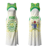 Kuki Independence 2026 Family Matching Tank Maxi Dress and Hawaiian Shirt Cook Islands 15 Finest White Version