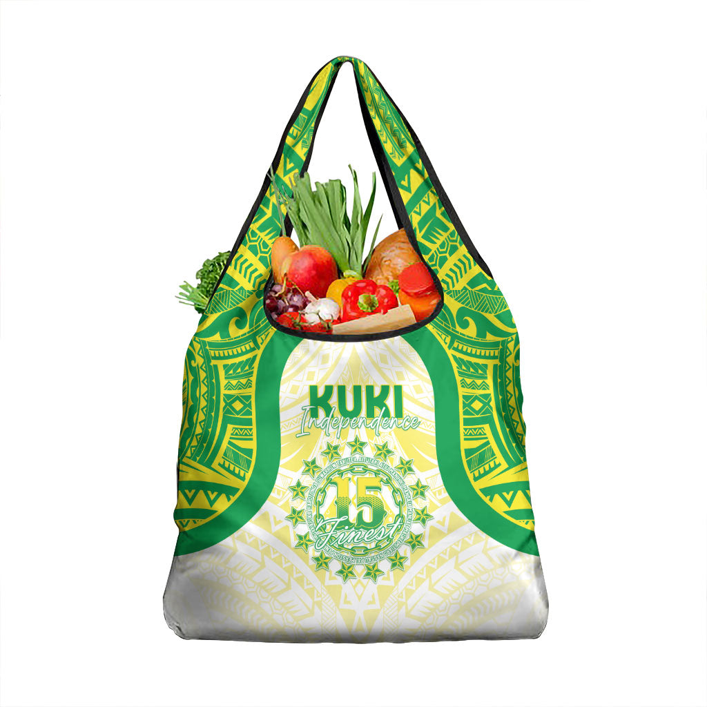 Kuki Independence 2026 Grocery Bag Cook Islands 15 Finest White Version