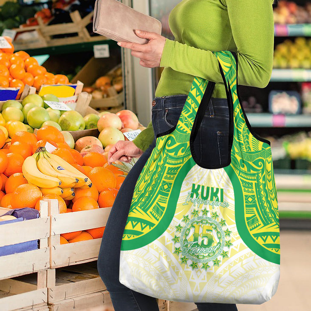 Kuki Independence 2026 Grocery Bag Cook Islands 15 Finest White Version
