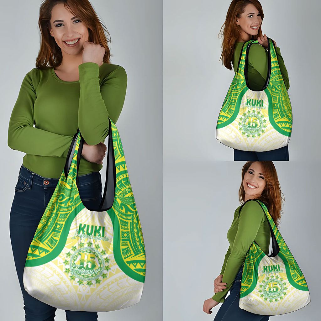 Kuki Independence 2026 Grocery Bag Cook Islands 15 Finest White Version