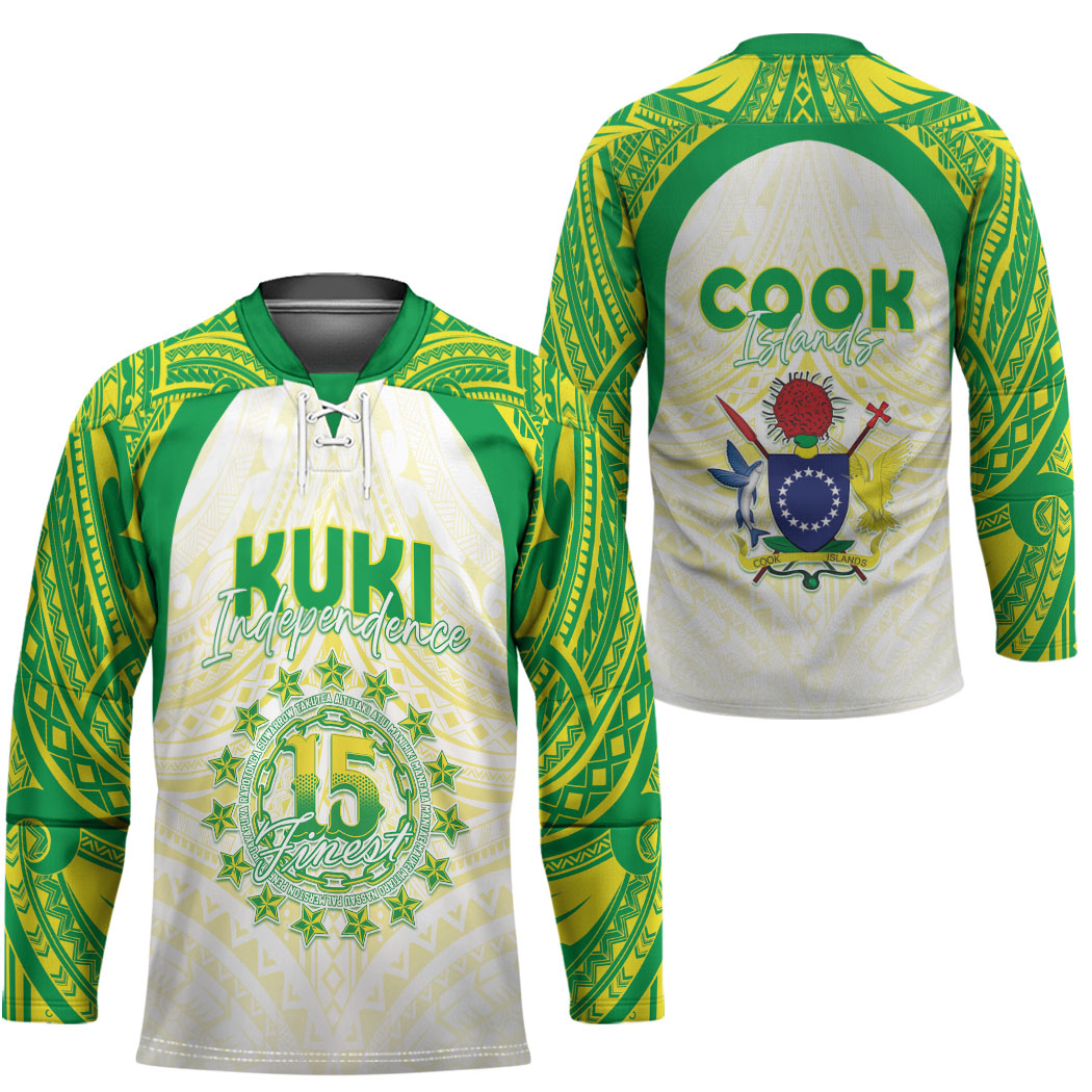 Kuki Independence 2026 Hockey Jersey Cook Islands 15 Finest White Version