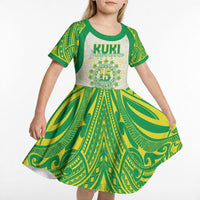 Kuki Independence 2026 Kid Short Sleeve Dress Cook Islands 15 Finest White Version