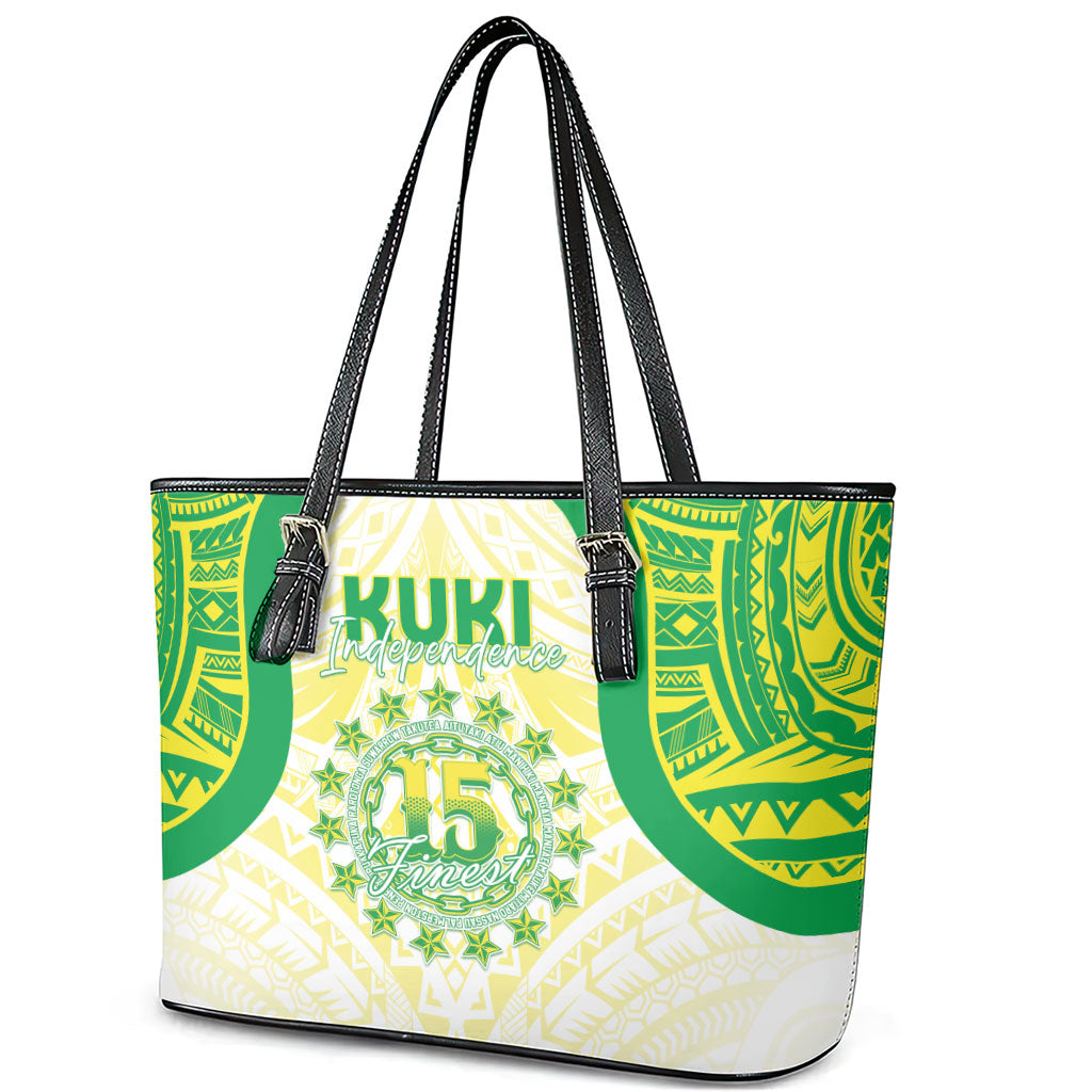 Kuki Independence 2026 Leather Tote Bag Cook Islands 15 Finest White Version