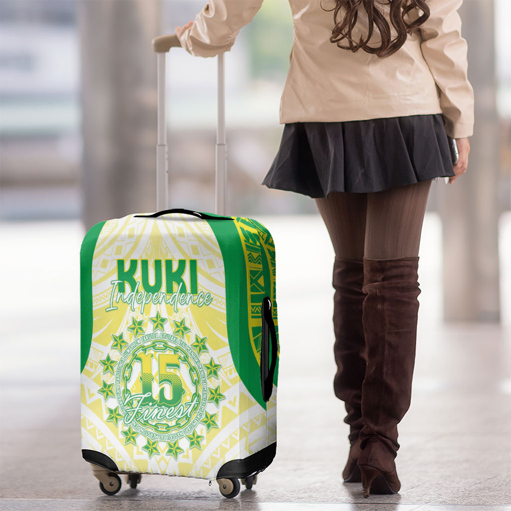Kuki Independence 2026 Luggage Cover Cook Islands 15 Finest White Version