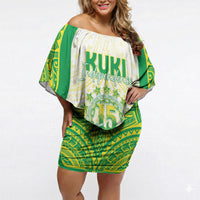 Kuki Independence 2026 Off Shoulder Short Dress Cook Islands 15 Finest White Version