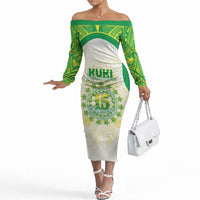 Kuki Independence 2026 Off The Shoulder Long Sleeve Dress Cook Islands 15 Finest White Version