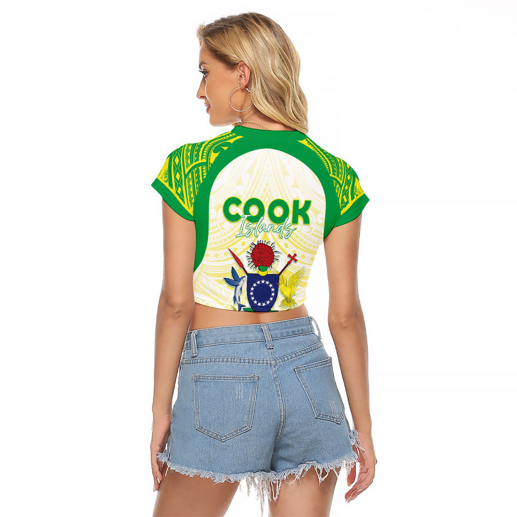 Kuki Independence 2026 Raglan Cropped T Shirt Cook Islands 15 Finest White Version