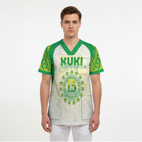Kuki Independence 2026 Scrub Top Cook Islands 15 Finest White Version