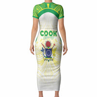 Kuki Independence 2026 Short Sleeve Bodycon Dress Cook Islands 15 Finest White Version