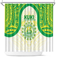Kuki Independence 2026 Shower Curtain Cook Islands 15 Finest White Version
