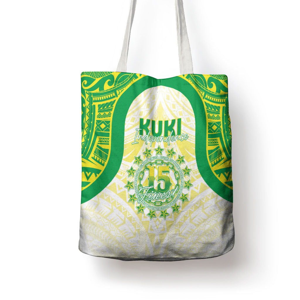 Kuki Independence 2026 Tote Bag Cook Islands 15 Finest White Version
