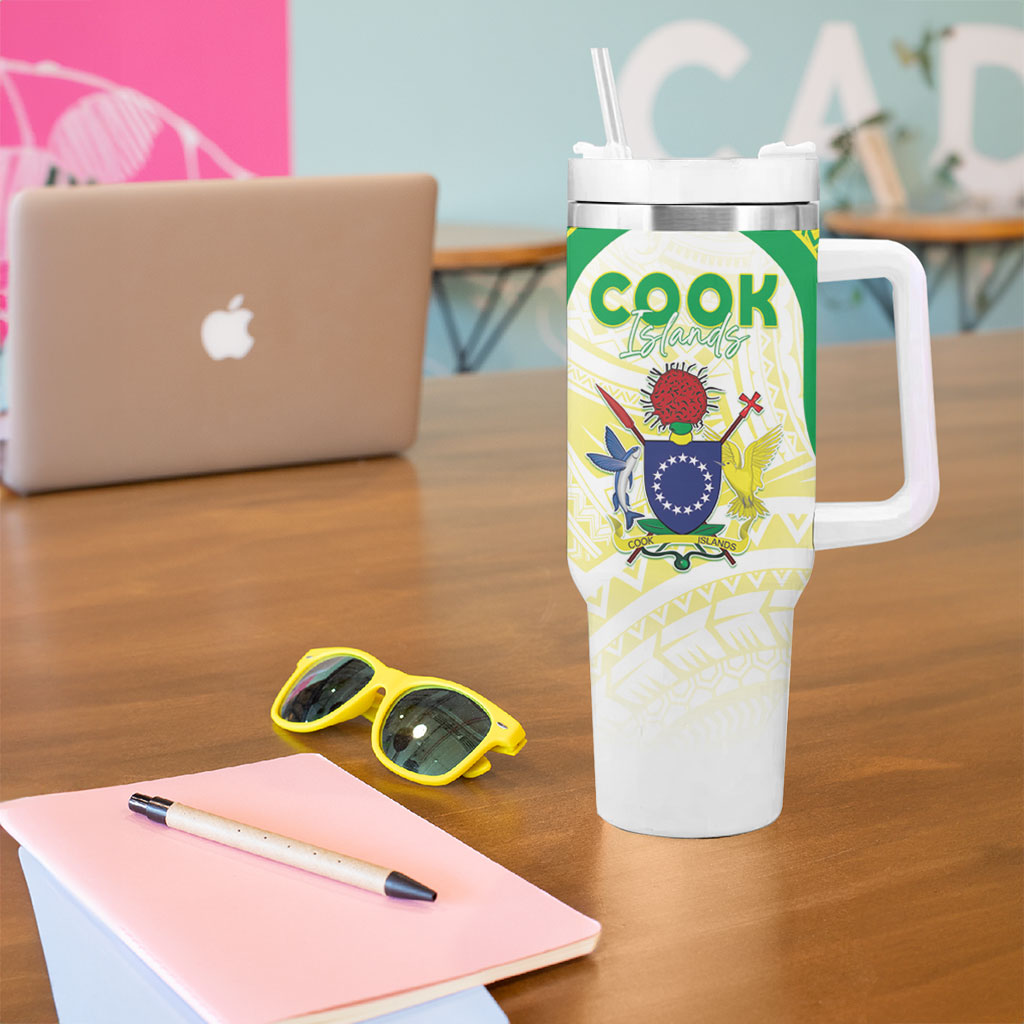 Kuki Independence 2026 Tumbler With Handle Cook Islands 15 Finest White Version