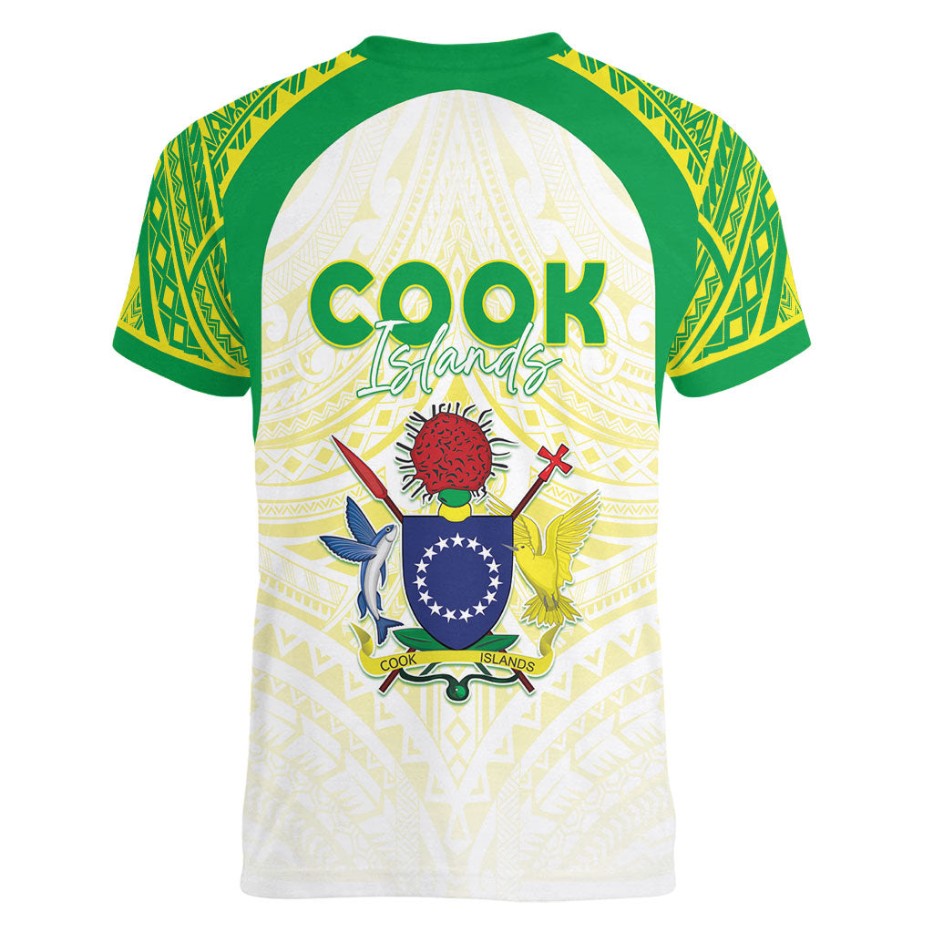 Kuki Independence 2026 Women V-Neck T-Shirt Cook Islands 15 Finest White Version