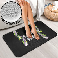 Hawaii Statehood Day Bathroom Set Kakau Pattern With Maile Pikake Honohono Lei