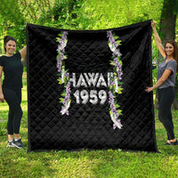 Hawaii Statehood Day Quilt Kakau Pattern With Maile Pikake Honohono Lei