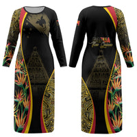 Papua New Guinea Hapi De Bilong Indipendens Couples Matching Long Sleeve Bodycon Dress and Hawaiian Shirt Special Style