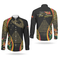Papua New Guinea Hapi De Bilong Indipendens Couples Matching Off Shoulder Short Dress and Long Sleeve Button Shirt Special Style