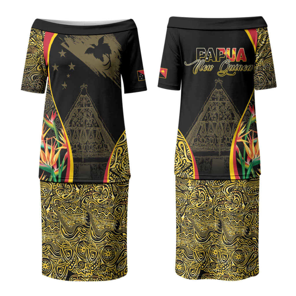 Papua New Guinea Hapi De Bilong Indipendens Couples Matching Puletasi and Long Sleeve Button Shirt Special Style