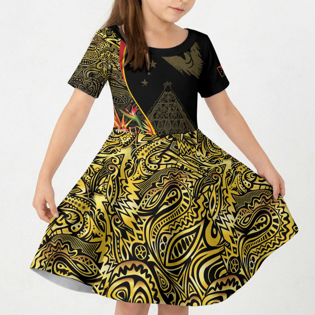 Papua New Guinea Hapi De Bilong Indipendens Kid Short Sleeve Dress Special Style