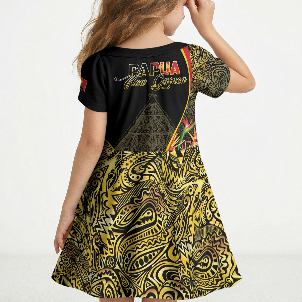 Papua New Guinea Hapi De Bilong Indipendens Kid Short Sleeve Dress Special Style