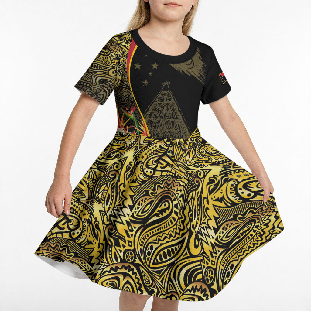 Papua New Guinea Hapi De Bilong Indipendens Kid Short Sleeve Dress Special Style