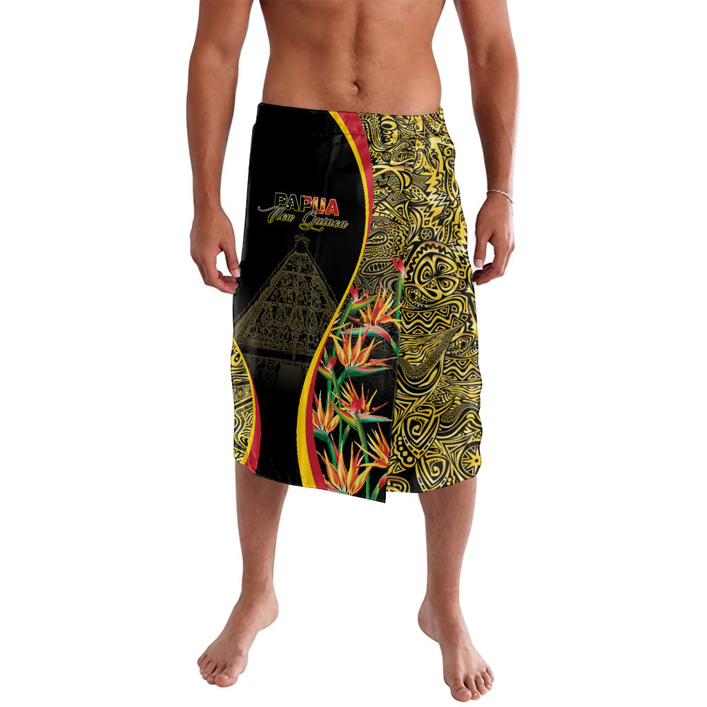 Papua New Guinea Hapi De Bilong Indipendens Lavalava Special Style LT05 Black - Polynesian Pride