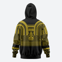 Philippines Filipinos Zip Hoodie Igorot Tribal Pattern Black