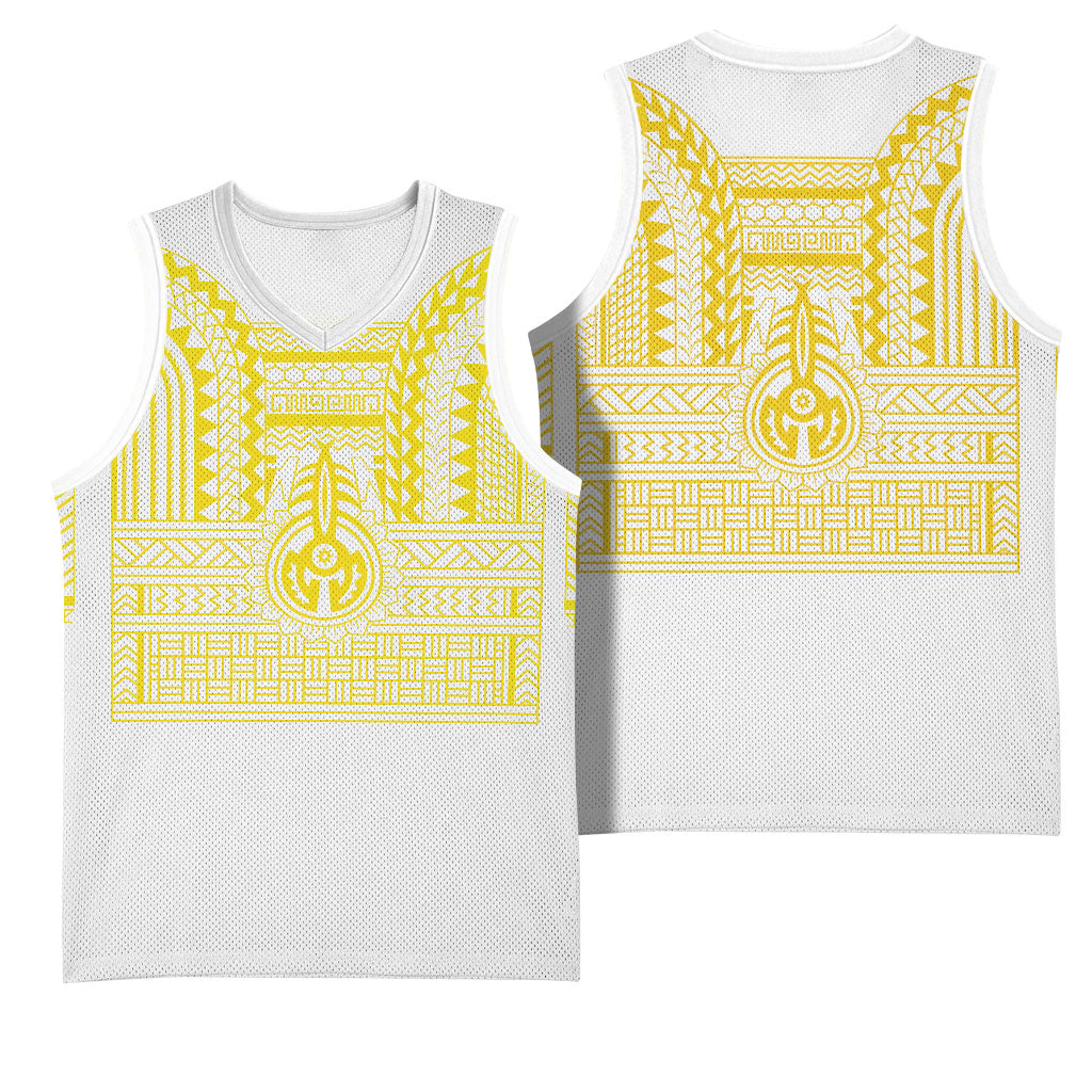 Philippines Filipinos Basketball Jersey Igorot Tribal Pattern White