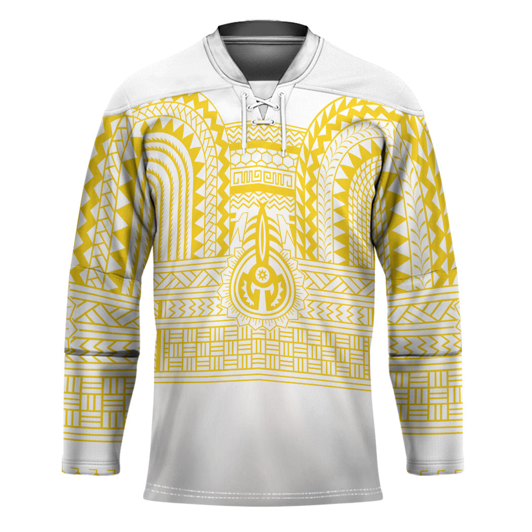 Philippines Filipinos Hockey Jersey Igorot Tribal Pattern White
