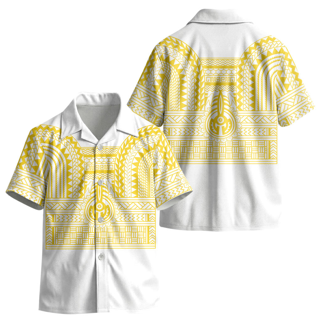 Philippines Filipinos Kid Hawaiian Shirt Igorot Tribal Pattern White