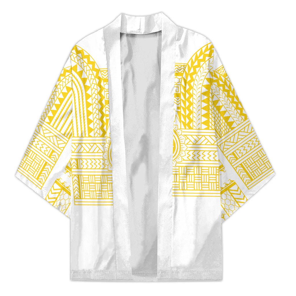 Philippines Filipinos Kimono Igorot Tribal Pattern White LT05 Unisex White - Polynesian Pride
