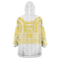 Philippines Filipinos Wearable Blanket Hoodie Igorot Tribal Pattern White