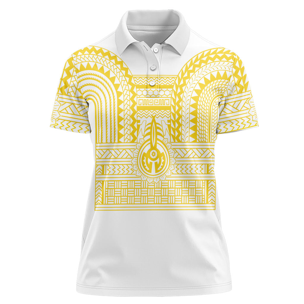 Philippines Filipinos Women Polo Shirt Igorot Tribal Pattern White