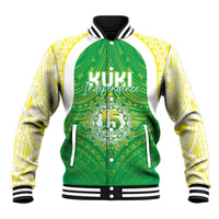 Kuki Independence 2026 Baseball Jacket Cook Islands 15 Finest Green Version
