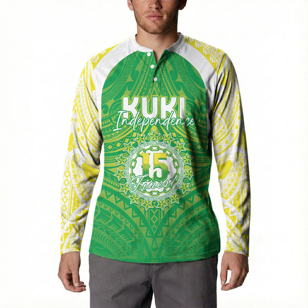 Kuki Independence 2026 Button Sweatshirt Cook Islands 15 Finest Green Version