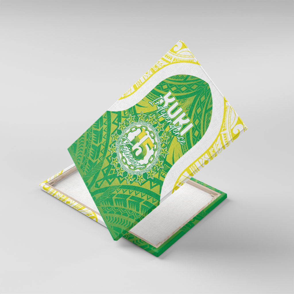 Kuki Independence 2026 Canvas Wall Art Cook Islands 15 Finest Green Version