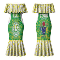 Kuki Independence 2026 Couples Matching Mermaid Dress and Long Sleeve Button Shirt Cook Islands 15 Finest Green Version