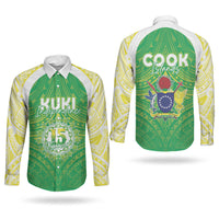 Kuki Independence 2026 Couples Matching Off Shoulder Short Dress and Long Sleeve Button Shirt Cook Islands 15 Finest Green Version