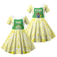 Kuki Independence 2026 Family Matching Mermaid Dress and Hawaiian Shirt Cook Islands 15 Finest Green Version