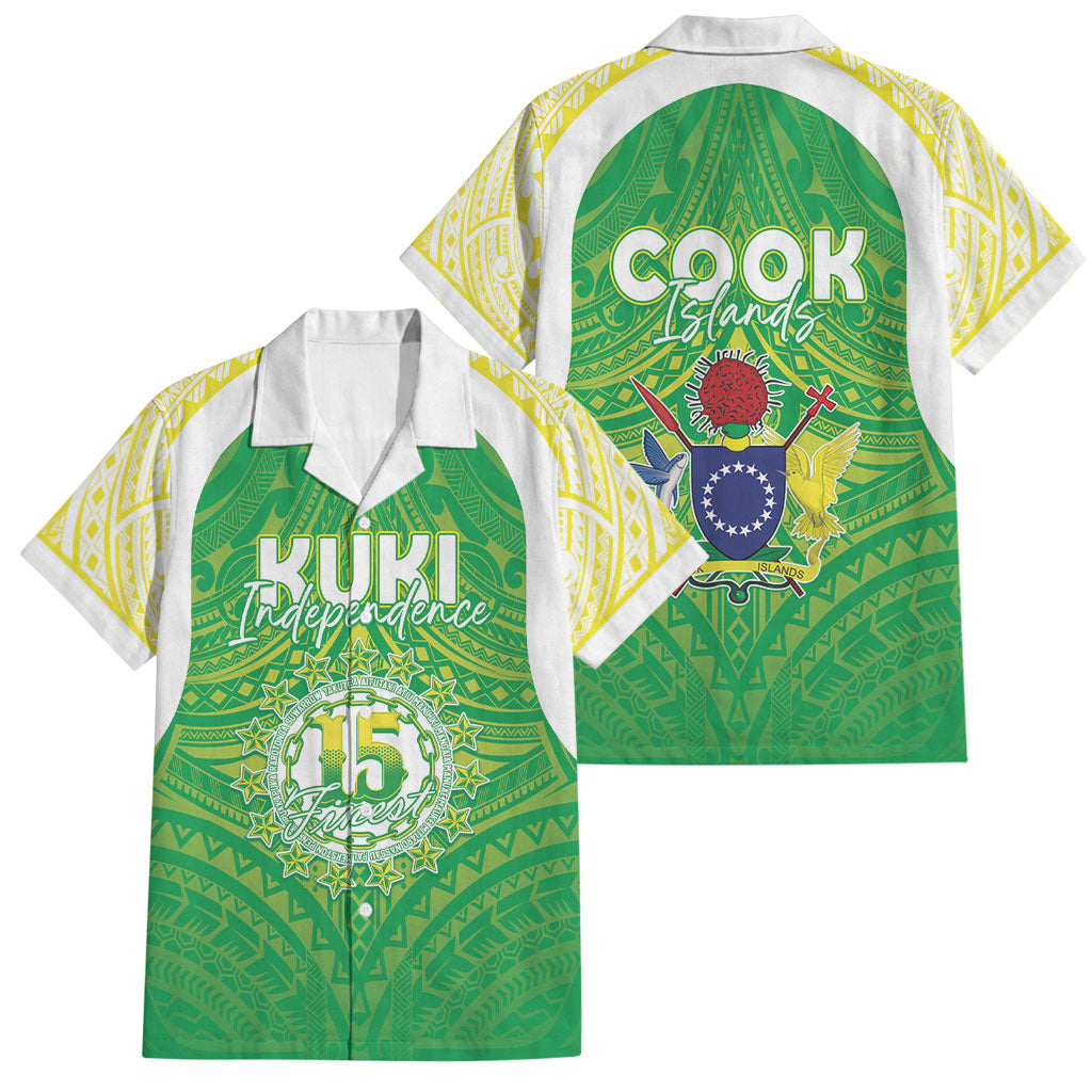 Kuki Independence 2026 Family Matching Off Shoulder Maxi Dress and Hawaiian Shirt Cook Islands 15 Finest Green Version