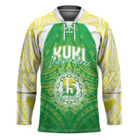 Kuki Independence 2026 Hockey Jersey Cook Islands 15 Finest Green Version