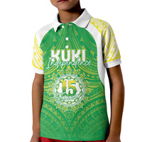 Kuki Independence 2026 Kid Polo Shirt Cook Islands 15 Finest Green Version