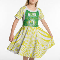 Kuki Independence 2026 Kid Short Sleeve Dress Cook Islands 15 Finest Green Version