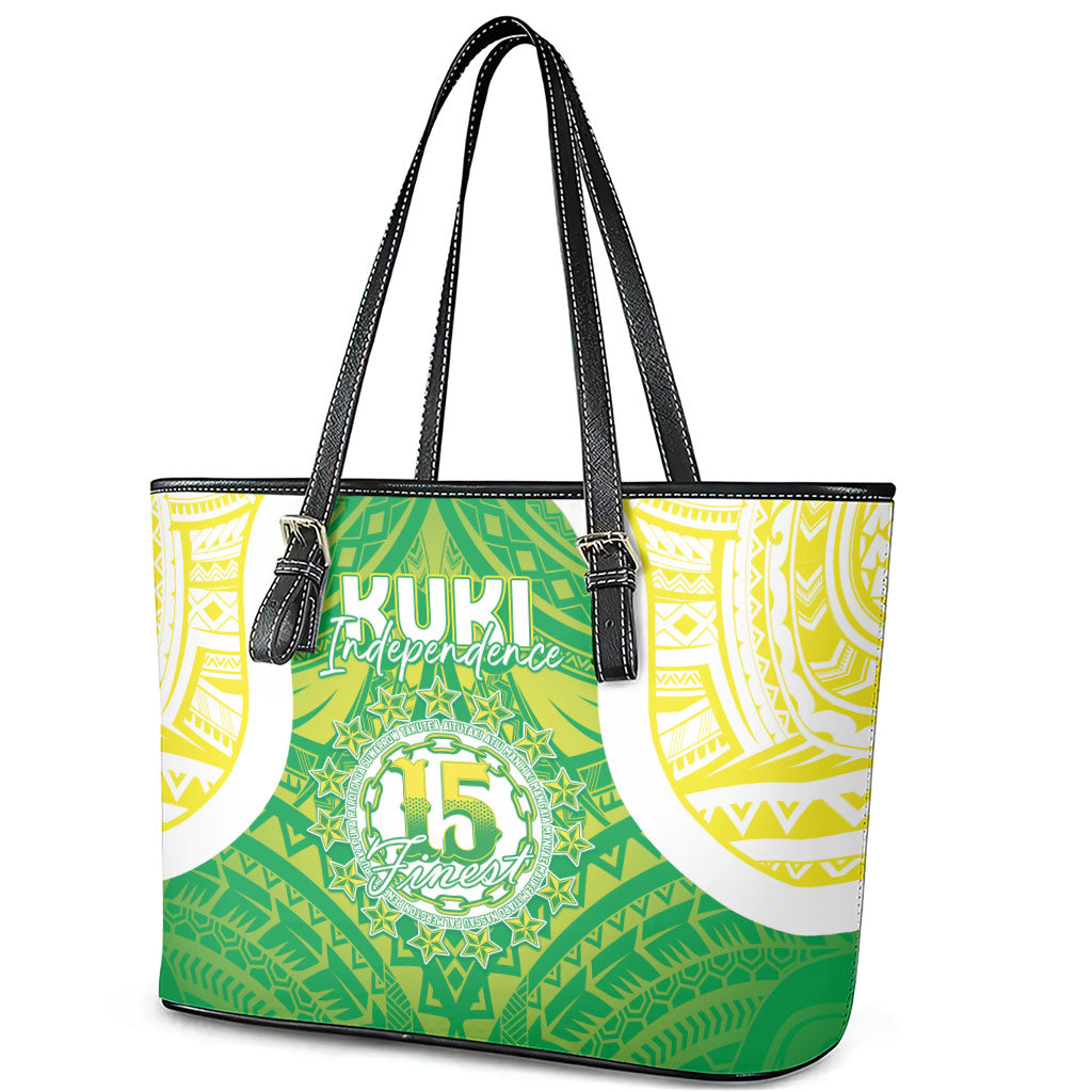 Kuki Independence 2026 Leather Tote Bag Cook Islands 15 Finest Green Version