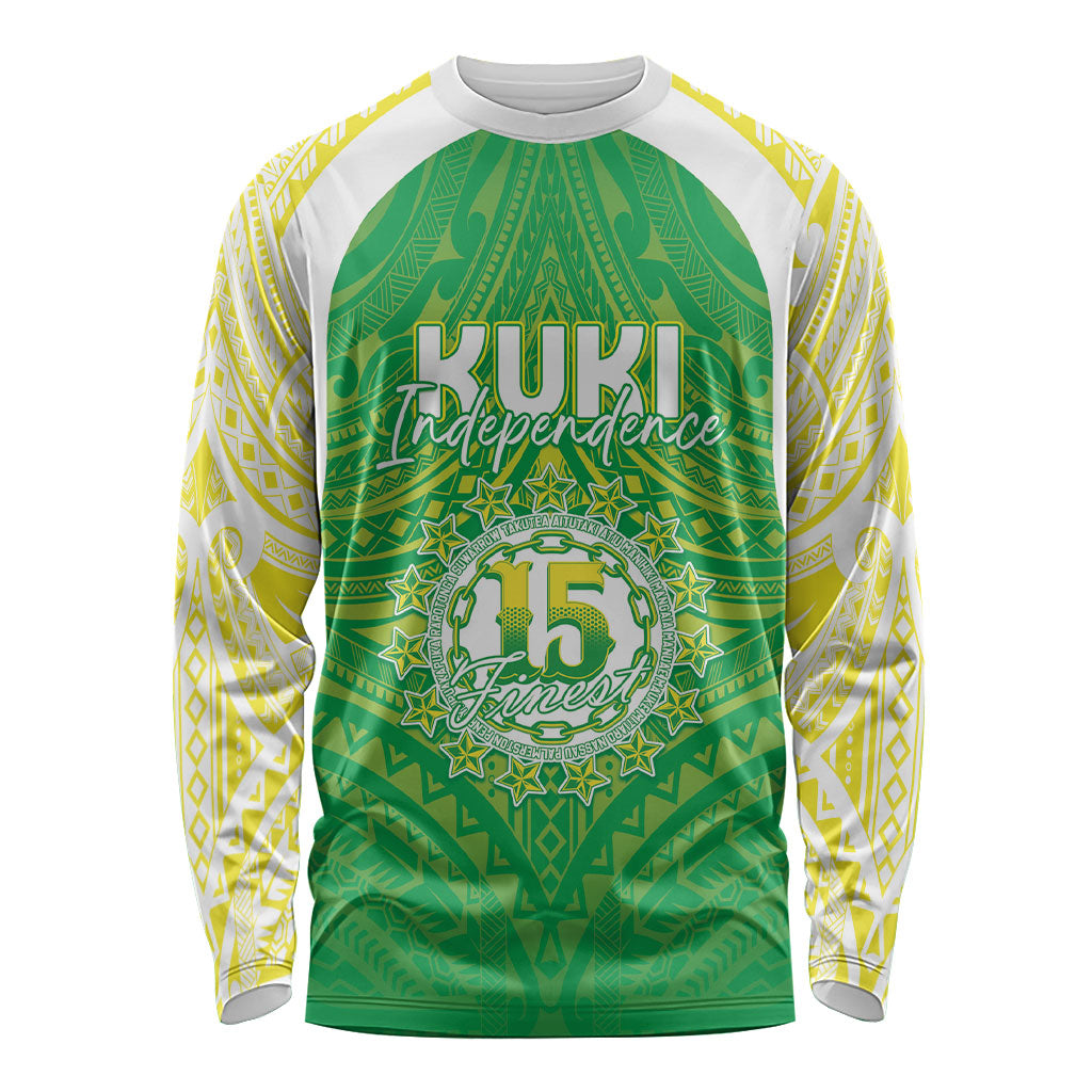 Kuki Independence 2026 Long Sleeve Shirt Cook Islands 15 Finest Green Version LT05 Unisex Green - Polynesian Pride