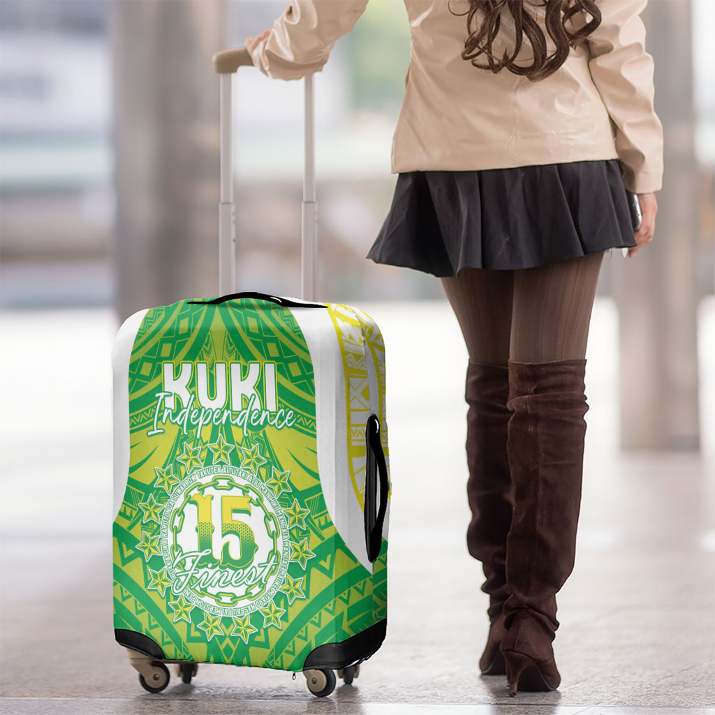 Kuki Independence 2026 Luggage Cover Cook Islands 15 Finest Green Version