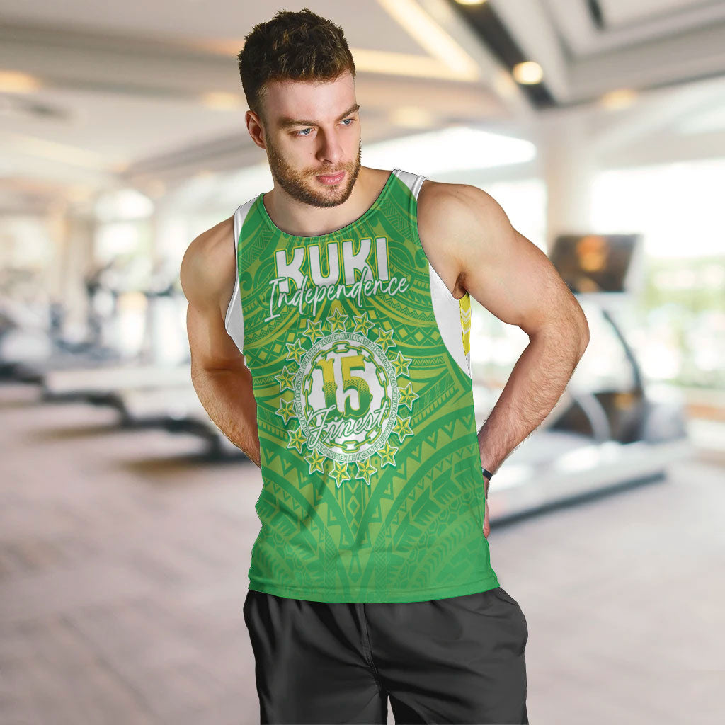 Kuki Independence 2026 Men Tank Top Cook Islands 15 Finest Green Version