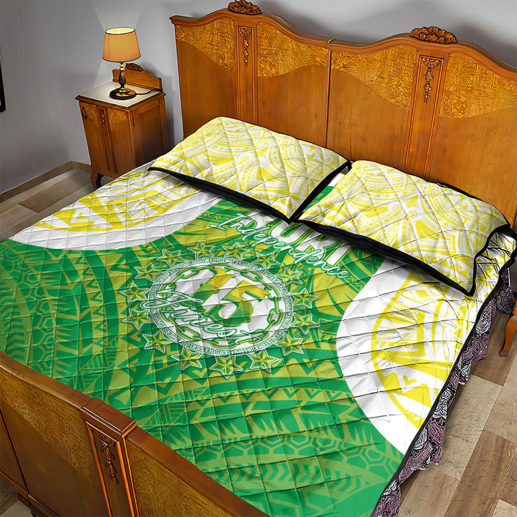 Kuki Independence 2026 Quilt Bed Set Cook Islands 15 Finest Green Version
